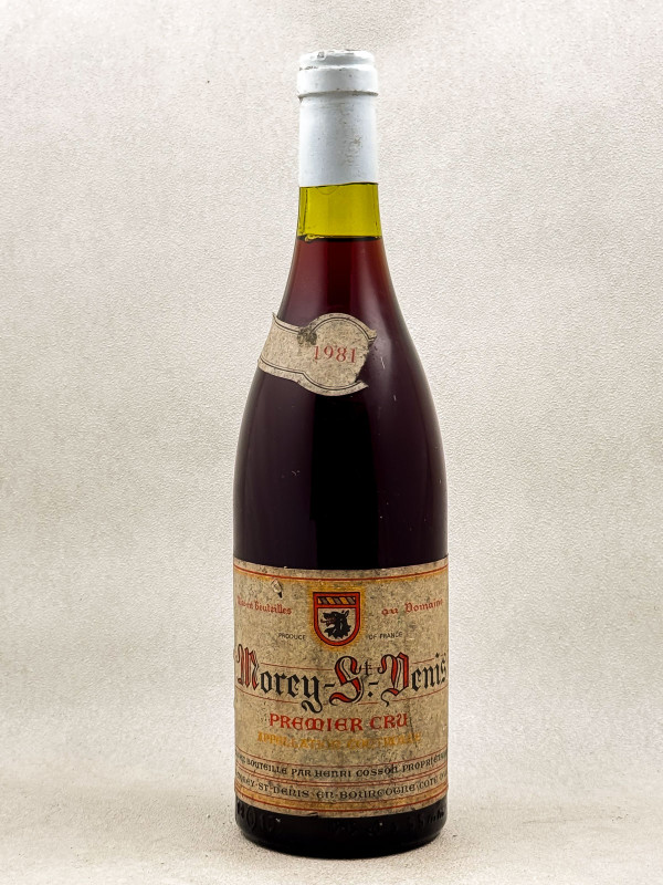 Héritiers Cosson - Morey Saint Denis 1er Cru 1981