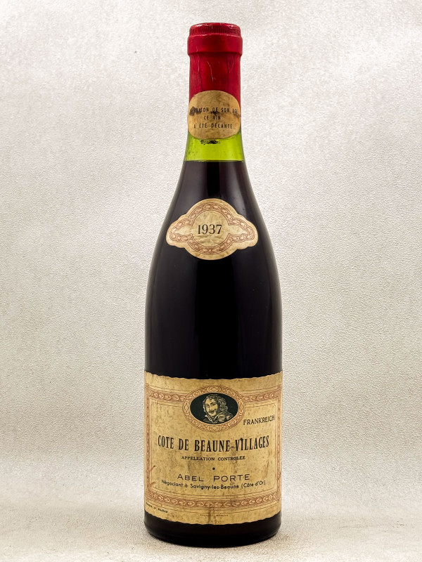 Abel Porte - Côte de Beaune Villages 1937