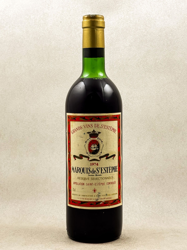 Marquis de St Estèphe - Saint Estèphe 1974