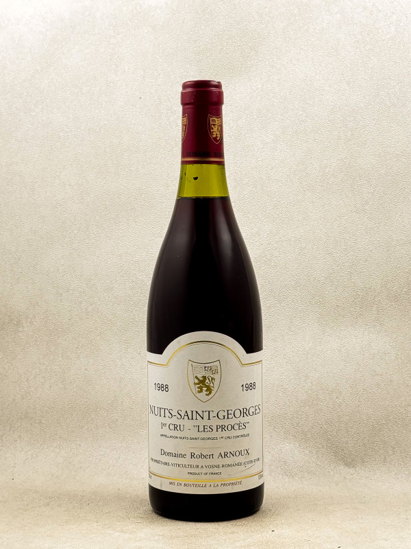 Robert Arnoux - Nuits Saint Georges 1er cru "Les Procès" 1988