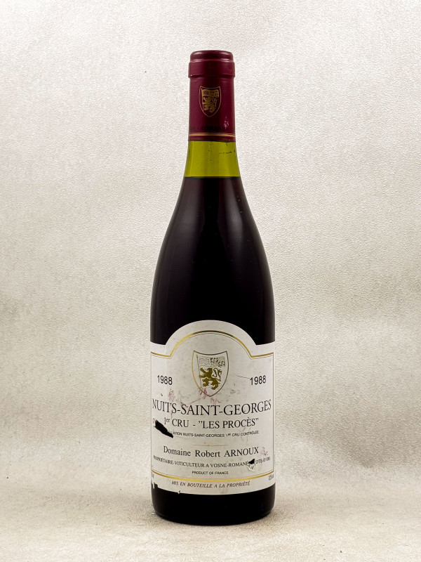 Robert Arnoux - Nuits Saint Georges 1er cru "Les Procès" 1988