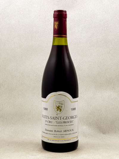 Robert Arnoux - Nuits Saint Georges 1er cru "Les Procès" 1988