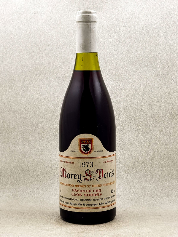 Etienne Cosson - Morey Saint Denis 1er cru "Clos Sorbés" 1973