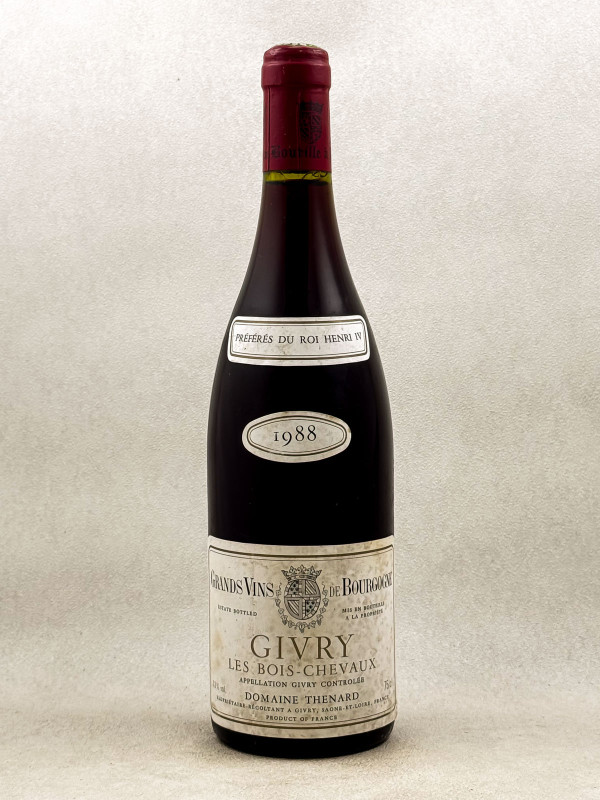 Domaine Thénard - Givry 1er cru Bois Cheveaux" 1991