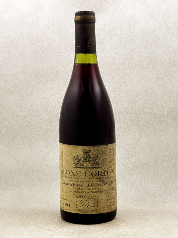Domaine F & L Saier - Aloxe Corton "Clos les Maréchaudes" 1981