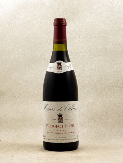 Henri de Villars - Vougeot 1er cru "Les Cras" 1990