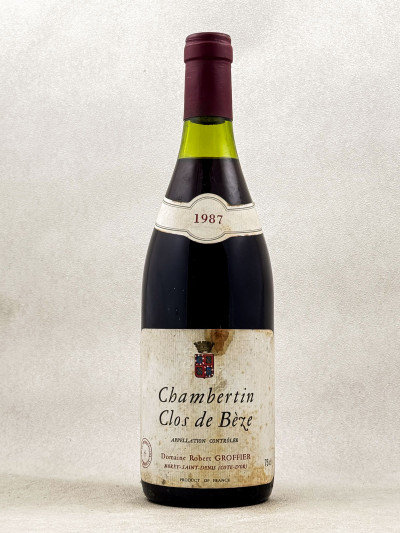 Robert Groffier - Chambertin Clos de Bèze 1987