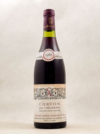 Allexant - Corton "Vergennes" 1986
