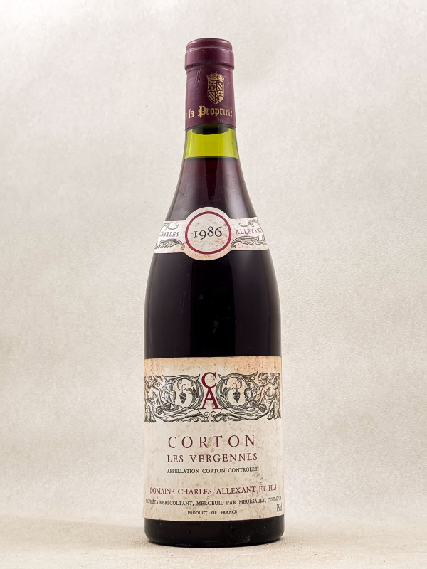 Allexant - Corton "Vergennes" 1986