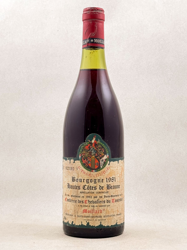Moillard - Bourgogne Hautes Côtes de Beaune 1981
