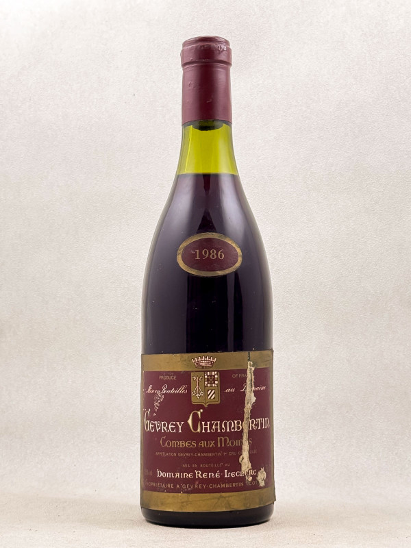 Philippe Leclerc - Gevrey Chambertin 1er cru "Combe Aux Moines" 1986