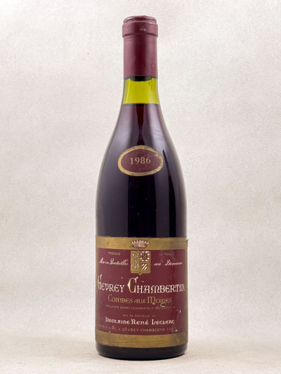 Philippe Leclerc - Gevrey Chambertin 1er cru "Combe Aux Moines" 1986