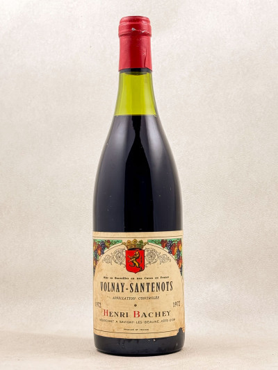 Henri Bachey - Volnay "Santenots" 1972