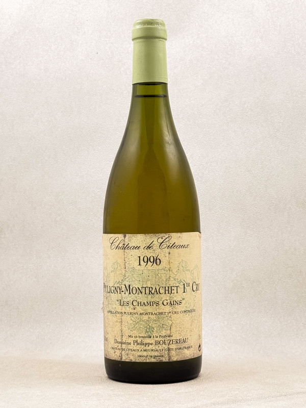 Philippe Bouzereau - Puligny Montrachet 1er cru "Les Champs Gains" 1996