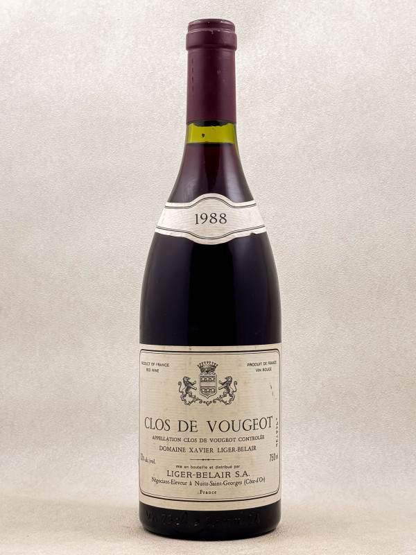 Xavier Liger Belair - Clos Vougeot 1988