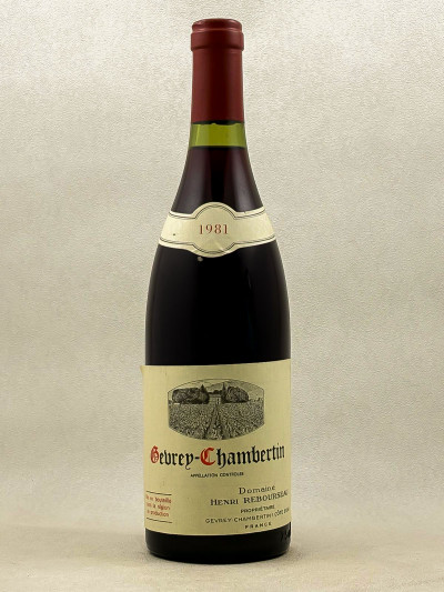Henri Rebourseau - Gevrey Chambertin 1981