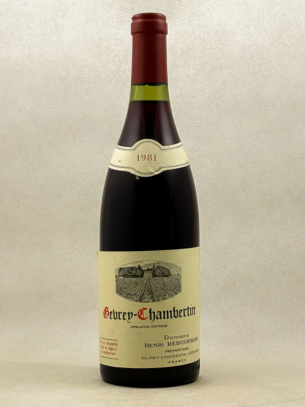 Henri Rebourseau - Gevrey Chambertin 1981