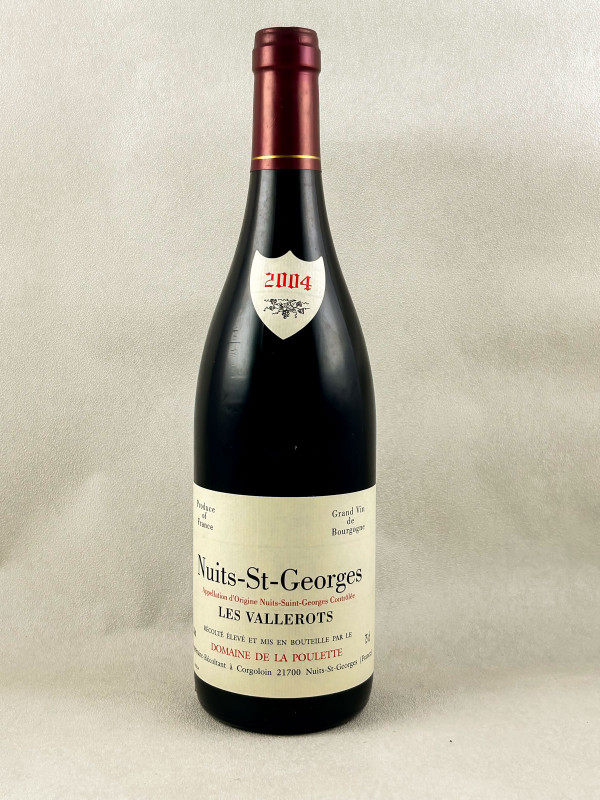 Domaine de la Poulette - Nuits St Georges 1er cru "Les Vallerots" 2004