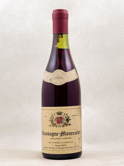 Pascal Biot - Chassagne Montrachet rouge 1986