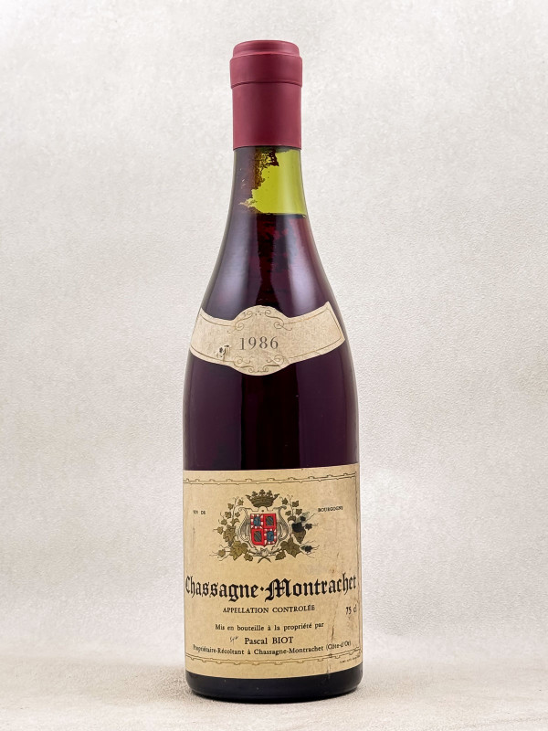 Pascal Biot - Chassagne Montrachet rouge 1986