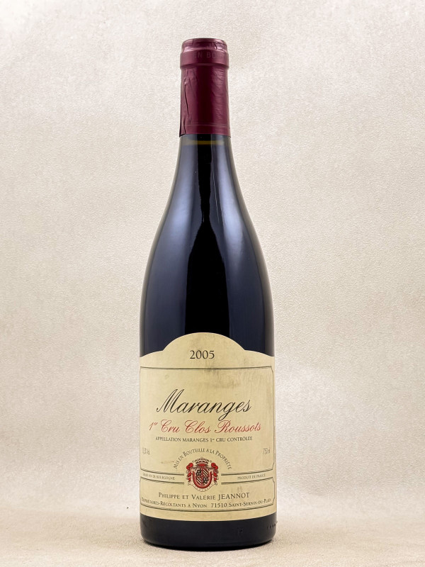 Philippe et Valérie Jeannot - Maranges 1er cru "Clos Roussots" 2005