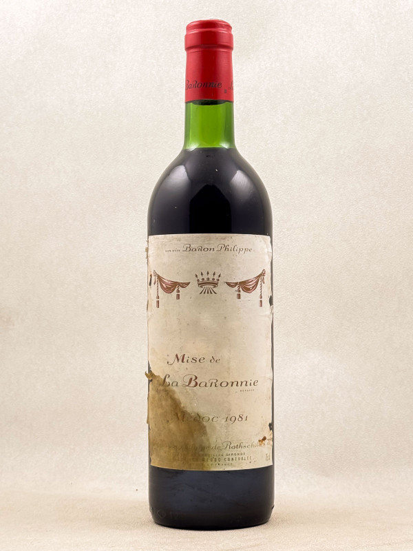 Baron Philippe de Rothschild - Médoc "Mise de la Baronnie" 1981