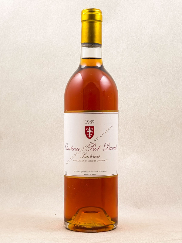 Château Piot David - Sauternes 1989