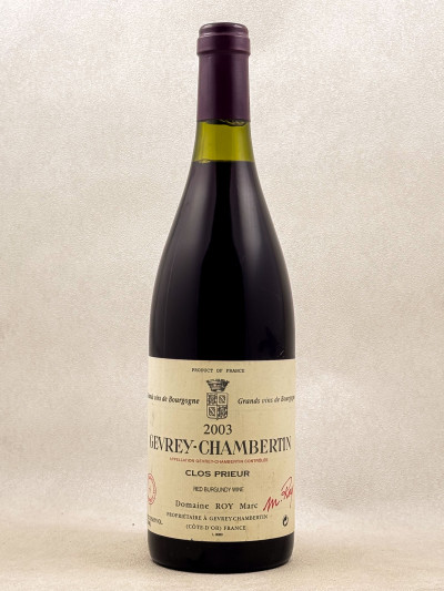 Marc Roy - Gevrey Chambertin "Clos Prieur" 2003