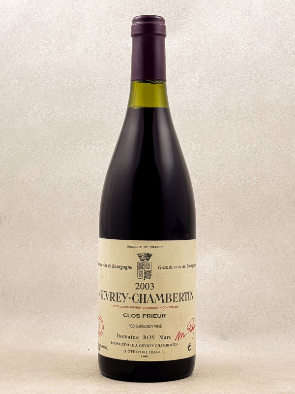 Marc Roy - Gevrey Chambertin "Clos Prieur" 2003