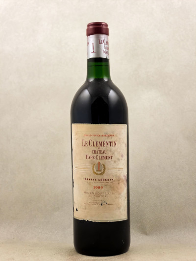Clémentin de Pape Clément - Pessac Leognan 1989
