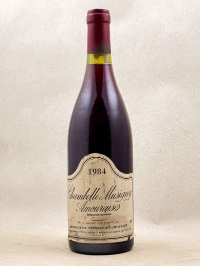 Peirazeau Groffier - Chambolle Musigny 1er Cru "Amoureuses" 1984