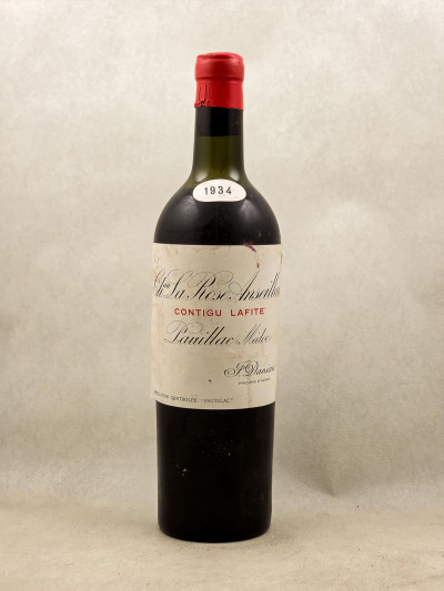 La Rose Anteillan Contigü Lafite - Pauillac 1934