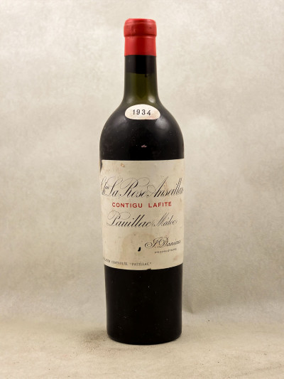 La Rose Anteillan Contigü Lafite - Pauillac 1934