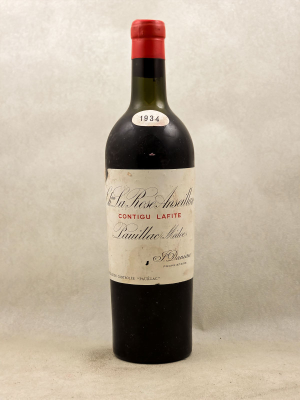 La Rose Anteillan Contigü Lafite - Pauillac 1934