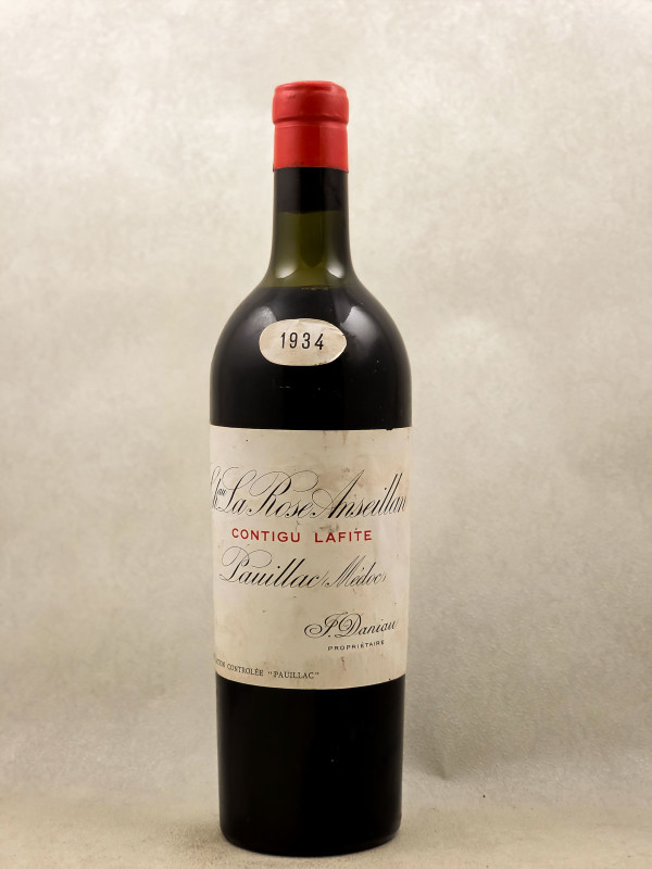 La Rose Anteillan Contigü Lafite - Pauillac 1934