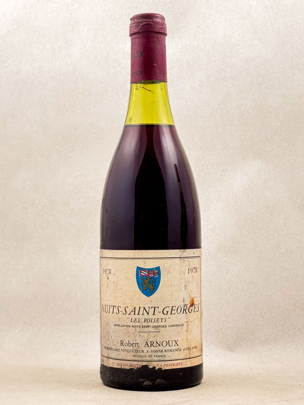 Robert Arnoux - Nuits Saint Georges 1er cru "Les Poisets" 1978