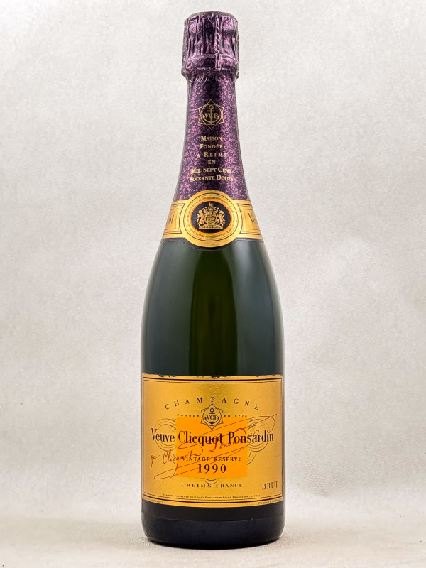 Veuve Clicquot - Champagne "Vintage Reserve" 1990