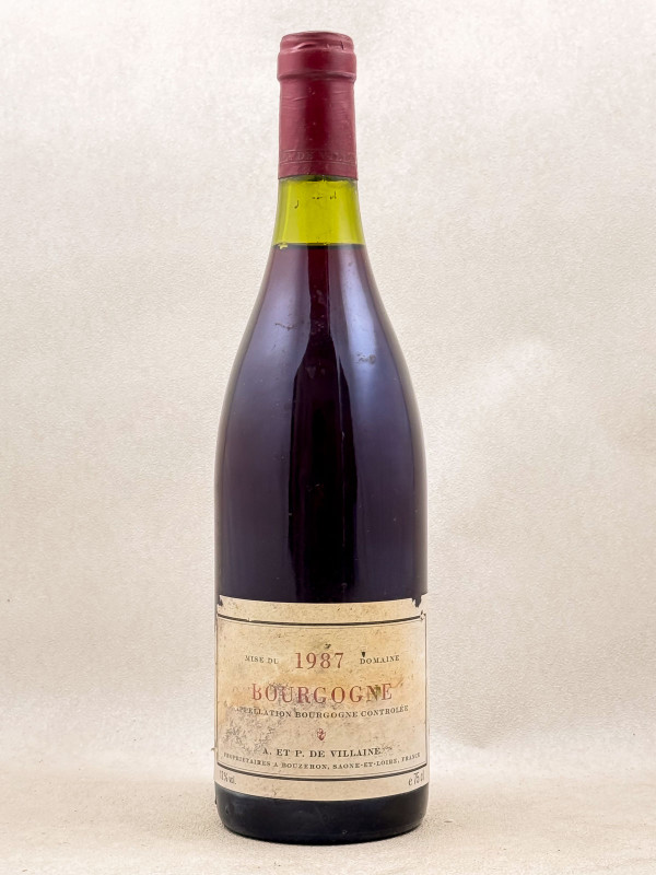 De Villaine - Bourgogne Pinot Noir 1987