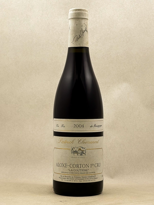 Patrick Clémencet - Aloxe Corton 1er cru "La Coutière" 2004