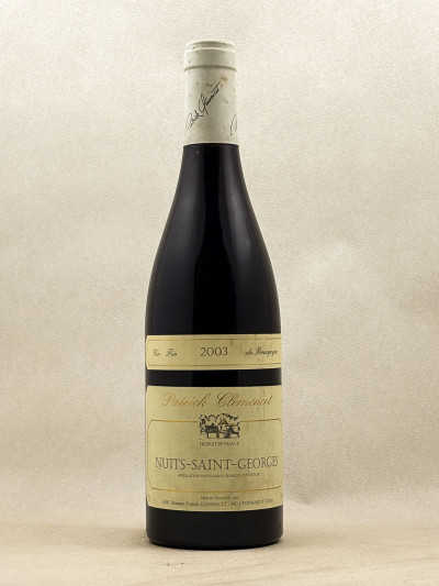 Patrick Clémencet - Nuits Saint Georges 2003