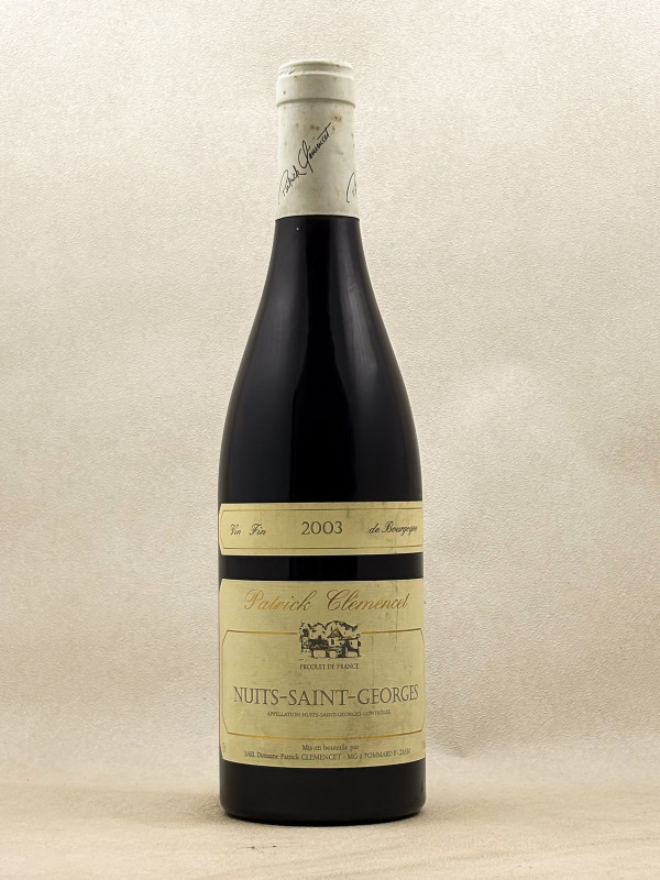 Patrick Clémencet - Nuits Saint Georges 2003