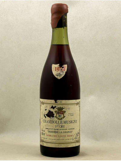 Louis Rémy - Chambolle Musigny 1er cru "Derrière la Grange" 1953