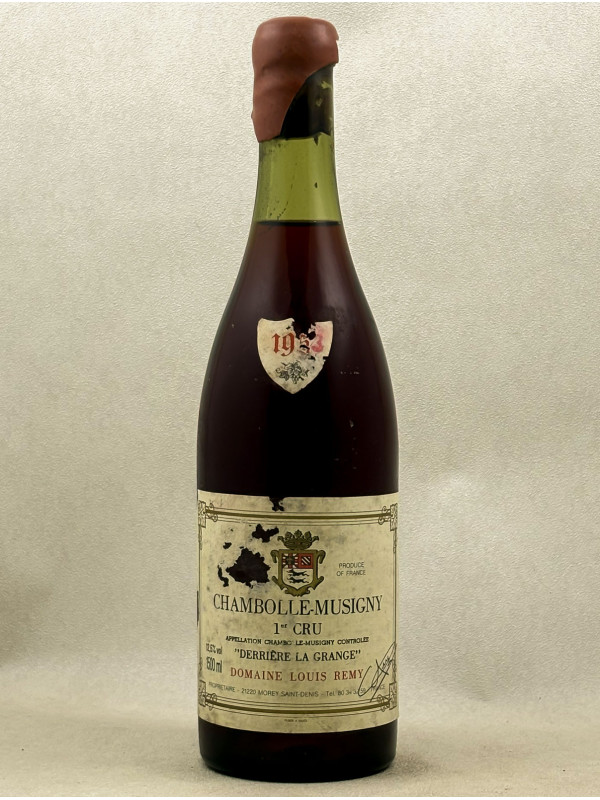 Louis Rémy - Chambolle Musigny 1er cru "Derrière la Grange" 1953