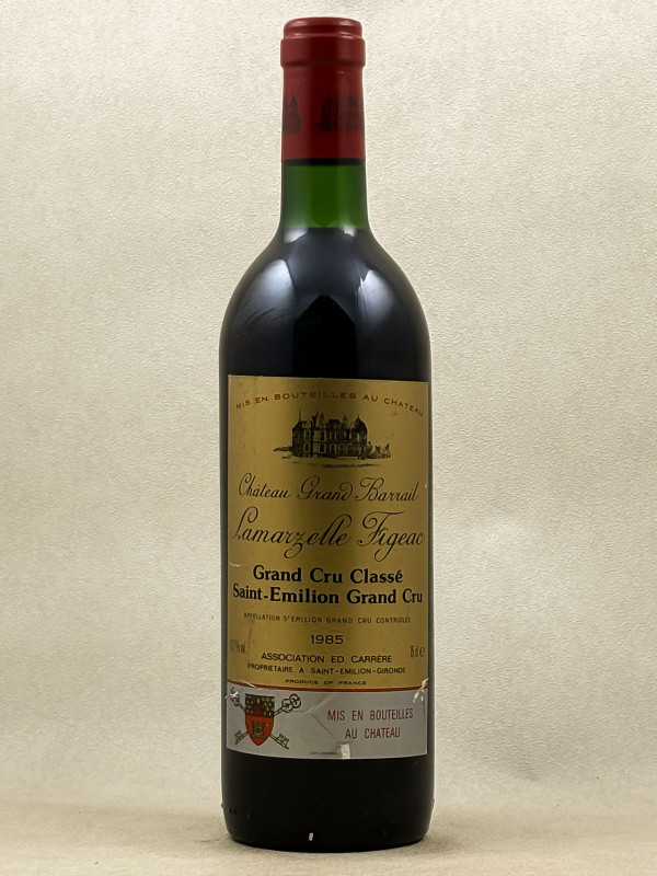 Grand Barrail Lamarzelle Figeac - Saint Emilion 1985