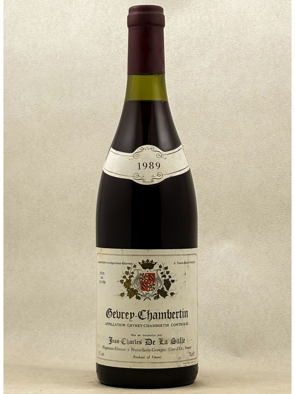 Jean Charles De La Salle - Gevrey Chambertin 1989