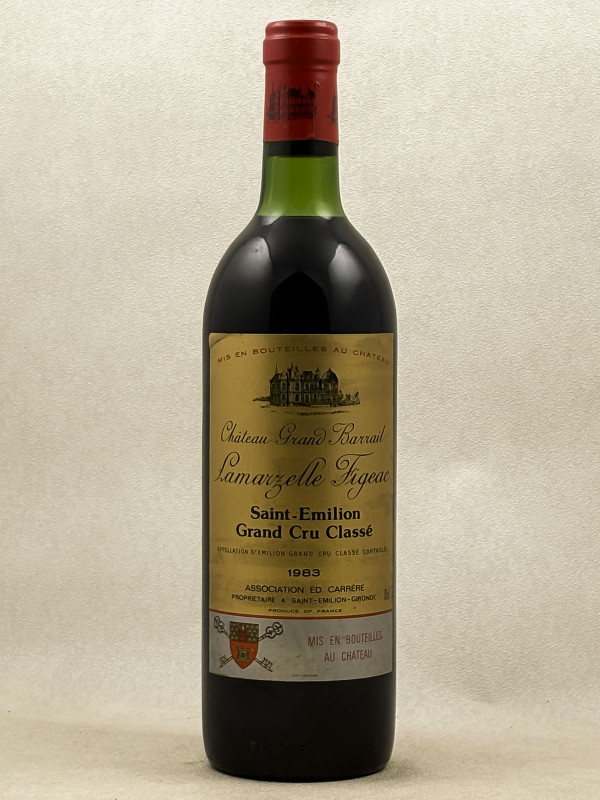 Grand Barrail Lamarzelle Figeac - Saint Emilion 1983