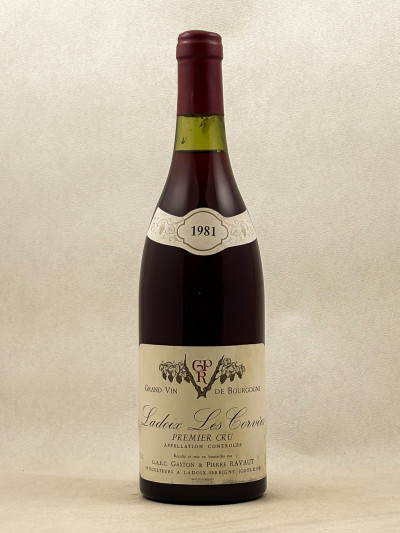 Gaston & Ravaut - Ladoix 1er Cru "La Corvée" 1981