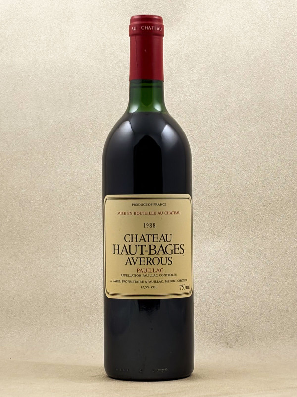 Haut Bages Averous - Pauillac 1988