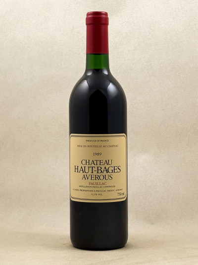Haut Bages Averous - Pauillac 1989