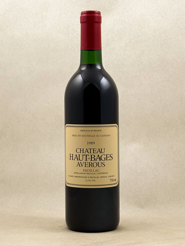 Haut Bages Averous - Pauillac 1989